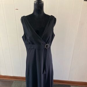 Beautiful black lined cocktail dress